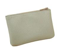 Porte-monnaie vert portable en cuir synthétique avec fermeture éclair - Mini porte-monnaie pour femme - Pour cartes de crédit, billets, clés, écouteurs, rouge à lèvres, porte-cartes et organiseurs