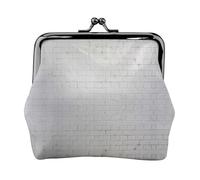 Porte-monnaie vieux mur de briques blanches, petit kit de voyage, pochette de rangement pour week-end et voyages d'affaires, Noir , Taille unique, Pochette à monnaie