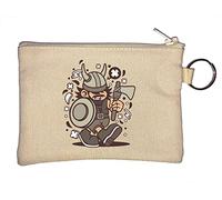 Porte-monnaie Viking Kid Nordic Warrior Hache et bouclier Art Porte-monnaie Beige