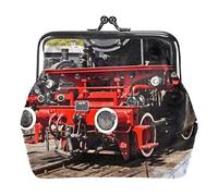 Porte-monnaie vintage avec locomotive, Comme indiqué sur la photo, Taille unique, Organiseur de sac