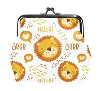Porte-monnaie vintage avec motif lions - 01, Comme indiqué sur la photo, Taille unique, Organiseur de sac