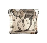 Porte-monnaie vintage bohème camel cactus fleurs mode femme en cuir mignon sac de maquillage pour femme monedero para monedas