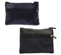Porte-monnaie vintage en cuir pour homme, Compagnon porte-monnaie, porte-clé, pochette pour argent, cadeau, matrices de découpe, Noir