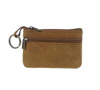 Porte-monnaie vintage en cuir pour homme, marron