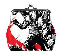 Porte-monnaie vintage Motif monstre rouge, Comme indiqué sur la photo, Taille unique, Organiseur de sac