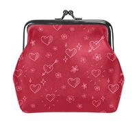 Porte-monnaie vintage pour la Saint-Valentin, motif flèche, rouge, Comme indiqué sur la photo, Taille unique, Organiseur de sac