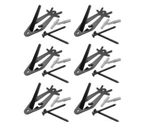 Porte-Monture Européen Cerf | Lot de 6 Supports de Trophée,Support Mural pour Tête de Cerf Antilope Ours Chambre Salon Couloir Escalier
