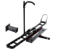 Porte Moto Attelage Scooter avec Rampe de Chargement 227kg + Adaptateur 2'' 90x55mm
