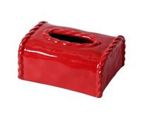 porte-mouchoirs Boîte à mouchoirs carrée en céramique de couleur pure for la maison, le salon porte-boîte à mouchoirs