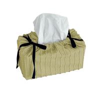 Porte-mouchoirs carré décoratif en polyester - Organisateur de serviettes de table - Pour salon, chambre à coucher - Élégant - Carré - Distributeur de serviettes en polyester