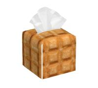 Porte-mouchoirs cubique élé à Motif gaufré, étui carré en Cuir pour boîte à mouchoirs, pour Table