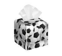 Porte-mouchoirs cubique élé en Forme de Ballon de Football, étui carré en Cuir pour boîte à mouchoirs, pour Table