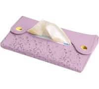 Porte-mouchoirs de poche violet - Porte-mouchoirs | Pochette de voyage pour mouchoirs | Serviette en papier de poche | Support de sac à mouchoirs | Étui en cuir synthétique | Sacs à papier | Sac de