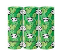 Porte-mouchoirs de voiture avec mouchoirs pour le visage, mouchoirs cylindriques de voiture avec motif panda, convient pour porte-gobelet de voiture, tubes de mouchoirs de voyage (3 plis, lot de 3,