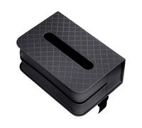 Porte-mouchoirs de voiture - Distributeur de serviettes rectangulaire en cuir synthétique avec bandes élastiques - Pour la maison, la cuisine, le bureau, la table, la table de chevet, la salle de bain