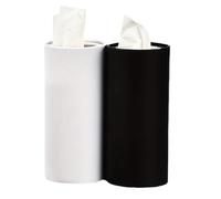 Porte-mouchoirs de voiture - Porte-serviettes de voiture 2 pièces en pâte de bois - Cylindre portable - Tube de serviette pour organisation de stockage, école, salle de bain, écrit