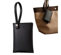 Porte-mouchoirs de voyage réutilisable, pochette multifonction en cuir PU, couleur noire, beige, offre un maximum d'espace, utilisation à long terme, élégante idéale pour les voyages et le lieu de