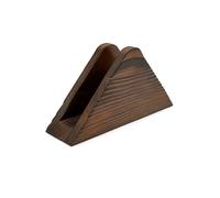 Porte-mouchoirs en bois, support de serviette de bureau, distributeur de serviettes de bureau à l'extérieur pour cocktail, bar, dîner (marron)