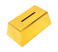 Porte-mouchoirs en Brique dorée ABS, décoration de Rangement Polyvalente pour la Maison, avec Base antidérapante, Simulation de mouchoirs en Or