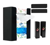 Porte Mouchoirs Magnétique, Distributeur de Gants Magnétique, Montage Mural, Aucun Perçage Requis, Boite à Mouchoirs pour Boîte à Outils, Garage, Cuisine, Réfrigérateur