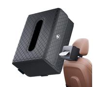 Porte-mouchoirs pour voiture | Boîte à mouchoirs en simili cuir pour intérieur de voiture | Design rectangulaire accès rapide à l'intérieur pour organiser les voyages et les déplacements