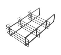 Porte-moufles en Métal Noir Fixation Murale et Finition Mate Anti-rayures | Distribution des Moufles, Expansion Modulaire, Adapté aux Laboratoires et Restaurants, pour Lingettes et Boîtes Jetables
