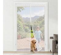 Porte Moustiquaire 180 X 220 Cm For Une Installation Facile Sans Perçage, Aimants Plus Puissants, Protection Contre Les(100x200cm)