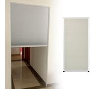 Porte moustiquaire enroulable rétractable pour abri de jardin, porte en aluminium pour armoire, placard, douche, garage