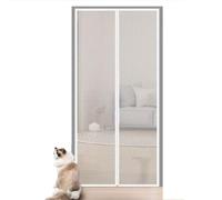 Porte Moustiquaire For Animaux De Compagnie 90 Cm × 200 Cm, Rideau En Filet, Installation Facile, Porte Épaisse En Maille, Porte À Fermeture Éclair, Adaptée Aux Animaux Et Aux Enfants, For Les Portes