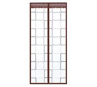 Porte moustiquaire magnétique isolée, rideau de séparation transparent pour climatiseur, portes pliantes, fermeture automatique, pour chauffage/cuisine, C-130 x 210 cm