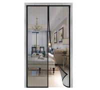 Porte moustiquaire,magnétique Les Rideaux Anti-insectes Pour Les Portes-fenêtres Peuvent Empêcher Les Moustiques Et Autres Parasites, Une Installation Rapide-Schwarz-A||145x185cm(57x72inch)