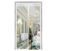 Porte moustiquaire,magnétique Les Rideaux Anti-insectes Pour Les Portes-fenêtres Peuvent Empêcher Les Moustiques Et Autres Parasites, Une Installation Rapide-Weiß-B||125x220cm(49x86inch)