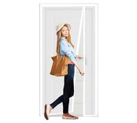 Porte moustiquaire magnétique pour porte - 180 x 215 cm - Convient aux animaux domestiques et aux enfants - Confortable toute l'année - Idéal pour le salon, l'extérieur, la cuisine et la chambre à
