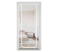 Porte moustiquaire pour Chat - Filet en renforcé pour Animaux de Compagnie avec Fermeture éclair, bloqueur de Porte de 35 x 87 Pouces | Barrière de sécurité intérieure pour et