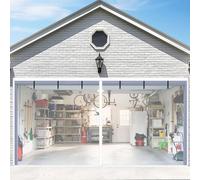Porte moustiquaire rétractable à fermeture magnétique pour garage, empêche les mouches d'entrer avec fond lesté, idéal pour une utilisation dans la cour et le studio