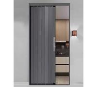 Porte moustiquaire rétractable et verrouillable sans perçage, porte coulissante en accordéon pour porte, solution de portail pliable facile à installer