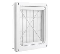Porte murale pour animal domestique - Rabat transparent - Entrée résistante aux intempéries, panneau d'accès léger et verrouillable | Passage sûr pour animaux de compagnie pour chiens de petite