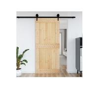 vidaXL Porte, Porte Coulissante, Porte Suspendue d'Entrée Grange Cuisine Garage Chambre à Coucher Maison Intérieur, Bois 154441