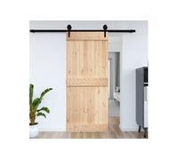Porte de grange 70x210 cm bois massif de pin vidaXL vidaXL
