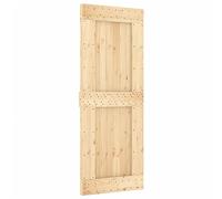 Porte coulissante en bois de pin massif - VidaXL - 80x210 cm - Gain d'espace - Rustique