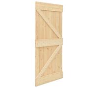 Porte NARVIK en bois de pin massif naturel 100 x 210 cm, porte intérieure battante moderne pour séparation, isolation phonique et thermique, usage chambre, maison, placard