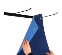 Porte nattes mural réglable Sporti France - noir - TU