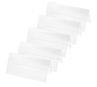 Porte-nom de Table Acrylique Double Face 5 Pièces pour Réunion