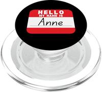 Porte-nom drôle Bonjour, Mon nom est Anne PopSockets PopGrip pour MagSafe