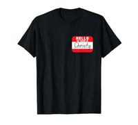 Porte-nom drôle Bonjour, Mon nom est Christy T-Shirt Graphique avec Valeur