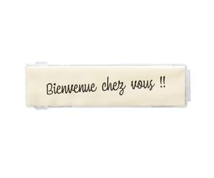 Porte-nom normalisé à encliqueter pour boite aux lettres individuelles et ensembles collectifs - RENZ - 023723