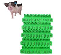 Porte-noms pour chiens. Livestock Ear Tags Identification TPU Precision Tags for Cattle Cow Pig Goat Sheep Dog Hogs Calve Deer Animal Farm 001-100(Green,201 300)