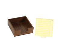 Porte-notes autocollantes avec pochoir, organiseur de bureau, organiseur de mémos, cadeaux faciles à utiliser, distributeur de notes for dortoir, salle de classe, rose(Brown)