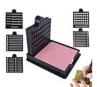 Porte-notes autocollantes | Support de papeterie autocollant, organiseur portable réutilisable avec pochoir pour classeur, organisation scolaire, lieu de travail, bureau, planification du papier