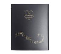 Porte-notes, conception extensible à 4 pages, capacité de 52 pages, classeur A4 détachable pour piano, clavier, violon et violoncelle